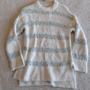 Lou & Grey | Soft Cozy Striped Turtleneck Sweater